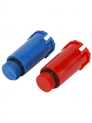 Заглушка комбинированная полипропилен, d20х1/2'', наружная резьба, 2 шт, 50 слоев, Valfex