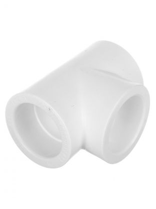Тройник полипропилен, d40 мм, 90 °, белый, РосТурПласт