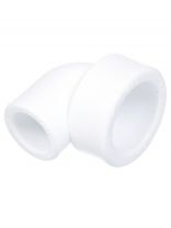 Уголок переходной полипропилен, d32/20 мм, внутренняя/внутренняя, белый, РосТурПласт