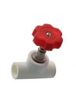 Вентиль полипропилен, d20 мм, 90 °, внутренняя/внутренняя, белый, Valfex