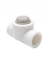 Фильтр полипропилен, d25 мм, 90 °, внутренняя/внутренняя, белый, РосТурПласт