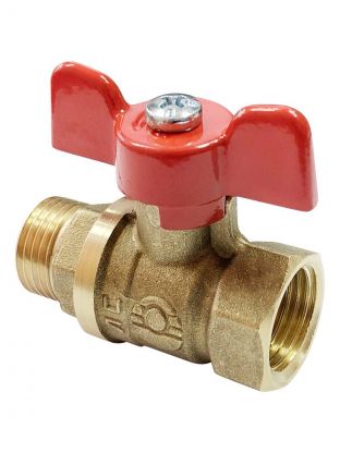 Кран для воды, 1/2'', г-ш, ручка-бабочка, Valfex