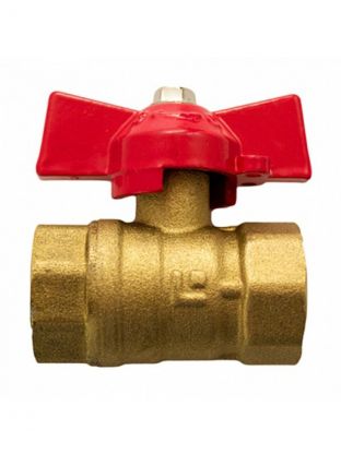 Кран для воды, 3/4", г-г, ручка-бабочка, STI