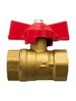 Кран для воды, 3/4", г-г, ручка-бабочка, STI