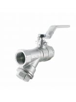 Кран для воды, 1/2'', латунь, ручка, с фильтром, STI