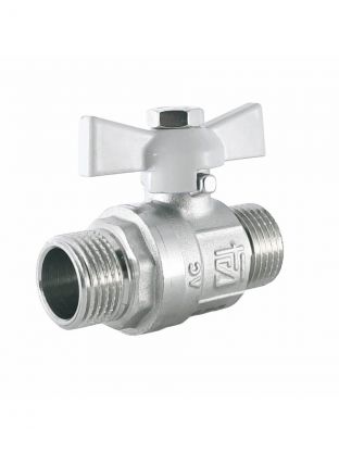 Кран для воды, 1/2'', ш-ш, ручка-бабочка, STI