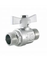 Кран для воды, 1/2'', ш-ш, ручка-бабочка, STI