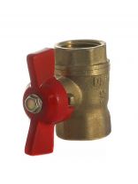 Кран для воды, 1/2'', г-г, ручка-бабочка, БАЗ