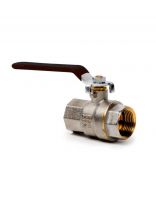 Кран для воды, 3/4", г-г, ручка, PN40, РосТурПласт