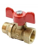 Кран для воды, 3/4", г-ш, ручка-бабочка, Valfex