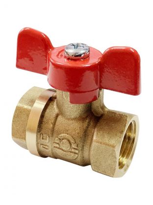 Кран для воды, 3/4", г-г, ручка-бабочка, Valfex