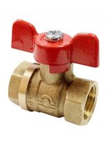 Кран для воды, 3/4", г-г, ручка-бабочка, Valfex