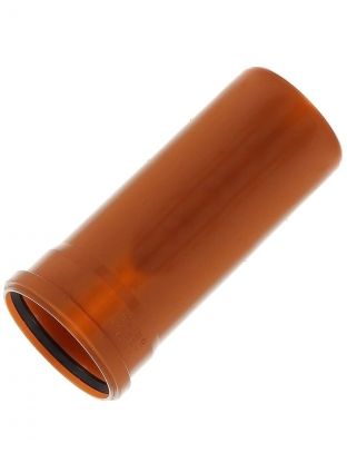 Труба канализационная наружная, диаметр 110х3000х3.2 мм, полипропилен, Нотапласт, рыжая