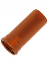 Труба канализационная наружная, диаметр 110х3000х3.2 мм, полипропилен, Нотапласт, рыжая
