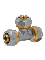 Металлопластиковый тройник d16 мм, с цангой, MasterProf, ИС.072558