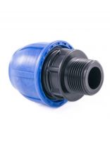 ПНД муфта d25х3/4", наружная резьба, РосТурПласт