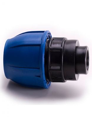 ПНД муфта d25х1", внутренняя резьба, РосТурПласт