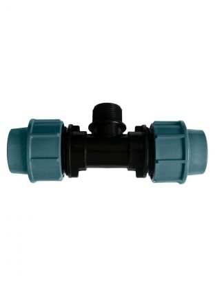 ПНД тройник d20х3/4", наружная резьба, ITAL