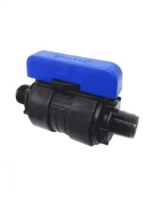 ПНД кран 3/4"-3/4", наружный/наружный, шаровой, Valfex, 1210216034034