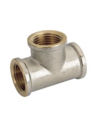 Тройник 3/4", г-г-г, латунь, внутренняя резьба, Frap