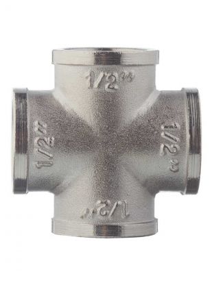 Крестовина 1/2'', никель, РосТурПласт