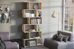 Стеллаж Слим (ш800*г250*в1900мм) Дуб сонома