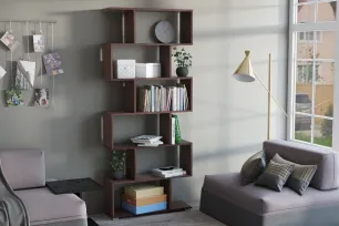 Стеллаж Слим (ш800*г250*в1900мм) Венге