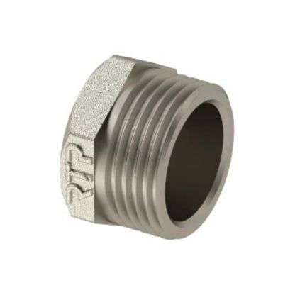 Заглушка 1" 1/2, никель, РосТурПласт