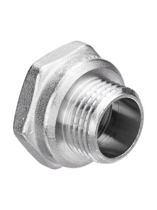 Переходник 1/2'' x 1", ш-г, латунь, AquaLink