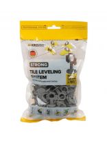 Зажим для выравнивания плитки 2 мм, 100 шт, СВП Strong, серые, 3D Krestiki, К00005560