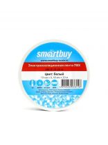 Изолента ПВХ, 19 мм, белая, 20 м, Smartbuy, SBE-IT-19-20-w