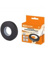 Изолента ПВХ, 19 мм, 150 мкм, черная, 9 м, вулканизирующая, TDM Electric, SQ0526-0602