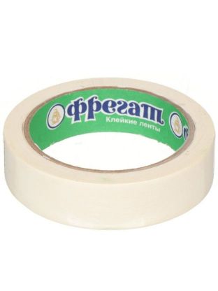 Лента малярная 25 мм, основа бумажная, 25 м, Фрегат, крепированная, КР03