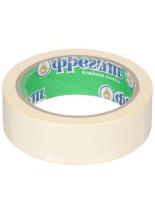 Лента малярная 30 мм, основа бумажная, 25 м, Фрегат, крепированная, КР05