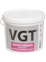 Шпатлевка VGT, акриловая, для внутренних работ, 7.5 кг