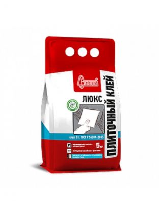 Клей плиточный Старатели, Люкс, 5 кг, серый