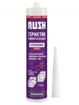 Герметик силиконовый, универсальный, KUDO, RUSH, RSK-100, 230 мл, прозрачный