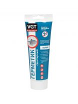 Герметик акриловый, санитарный, VGT, 350 г, белый