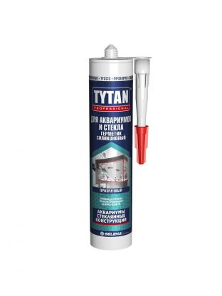 Герметик силиконовый, для аквариумов, Tytan, 59574, 280 мл, бесцветный