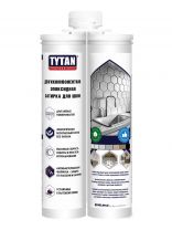 Затирка для швов эпоксидная, Tytan, Professional, 52626, 400 г, двухкомпонентная, черная