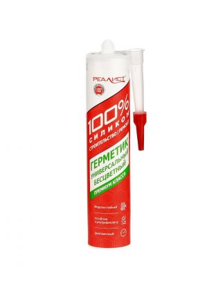 Герметик силиконовый, универсальный, Realist, Pro, 4650017915895, 280 мл, бесцветный