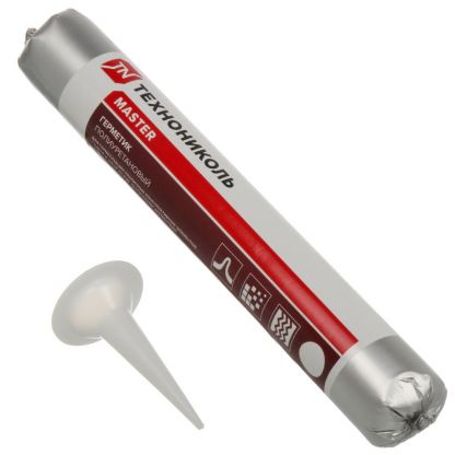 Герметик полиуретановый, Технониколь, Master, 678007, 600 мл, белый