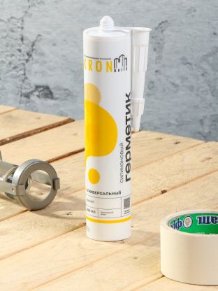 Герметик силиконовый, универсальный, Kronbuild, SUB28, 280 мл, черный