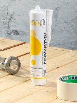 Герметик силиконовый, универсальный, Kronbuild, SUB28, 280 мл, черный