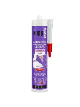 Жидкие гвозди KUDO, Kuga CR280U-1, 280 мл, универсальные, белые, KBK-301