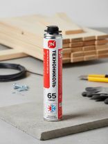 Пена монтажная Технониколь, Standart, профессиональная, 65 л, 1 л, всесезонная, 069407