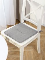 Сиденье мягкое 100% полиэстер, 37х37 см, 2 шт, серое, A140078