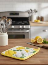 Прихватка 18х18 см, 100% хлопок, Узбекистан, лимоны, Silvano, SL0825PP