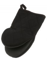 Прихватка-варежка 20х15 см, 100% полиэстер, черная, B180049