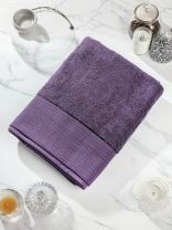 Полотенце банное 70х140 см, 100% хлопок, 550 г/м2, Сканно, Silvano, фиолетовое, Узбекистан